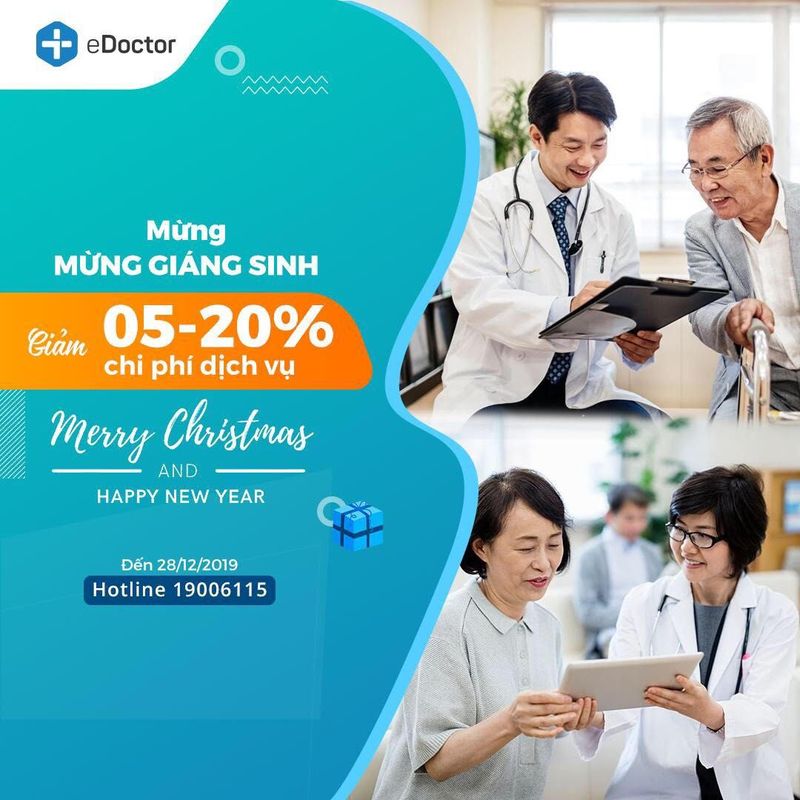 Mừng Giáng sinh và chào đón năm mới 2020: eDoctor gửi tặng bạn ưu đãi từ 5%