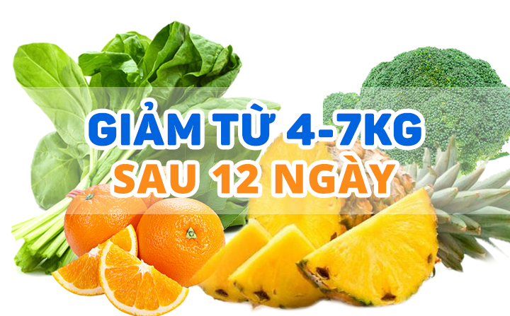 Giảm cân nhanh từ 4 đến 7kg sau 12 ngày