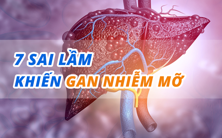 7 sai lầm gây gan nhiễm mỡ