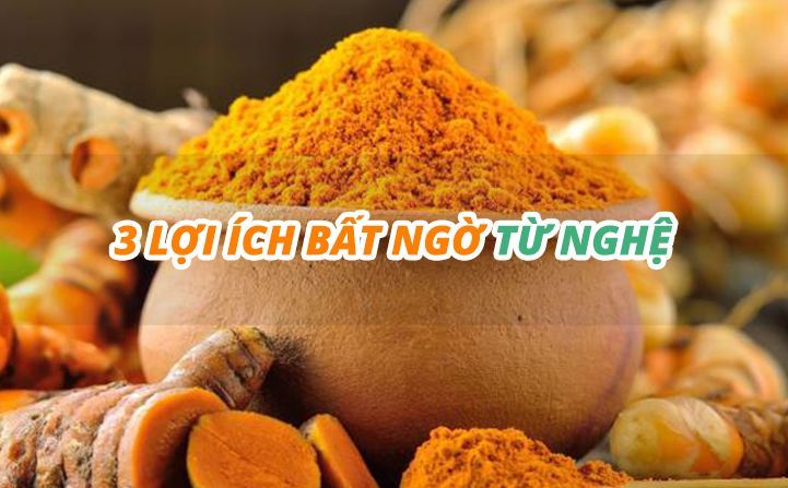 3 lợi ích bất ngờ ít người biết về củ nghệ