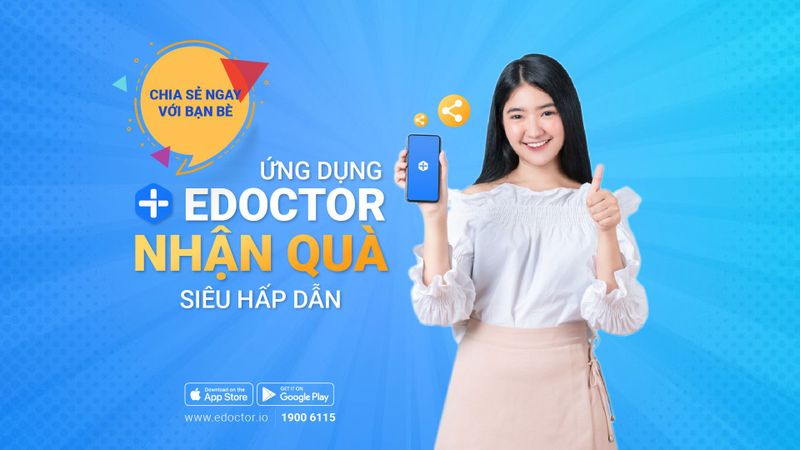 Mời bạn bè tải app - Rinh quà bất ngờ cùng eDoctor