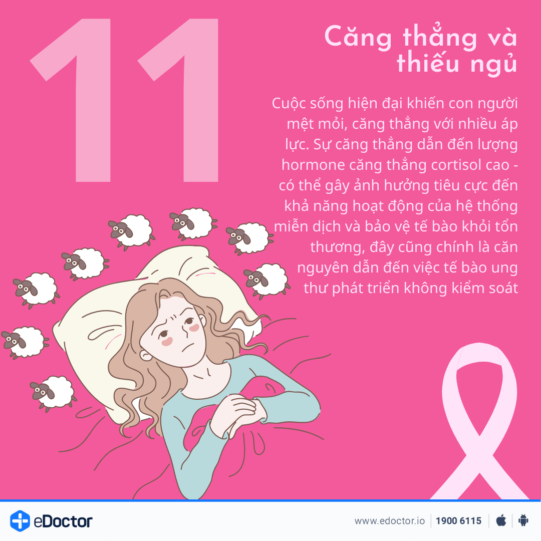 12 yếu tố làm gia tăng nguy cơ mắc ung thư vú 
