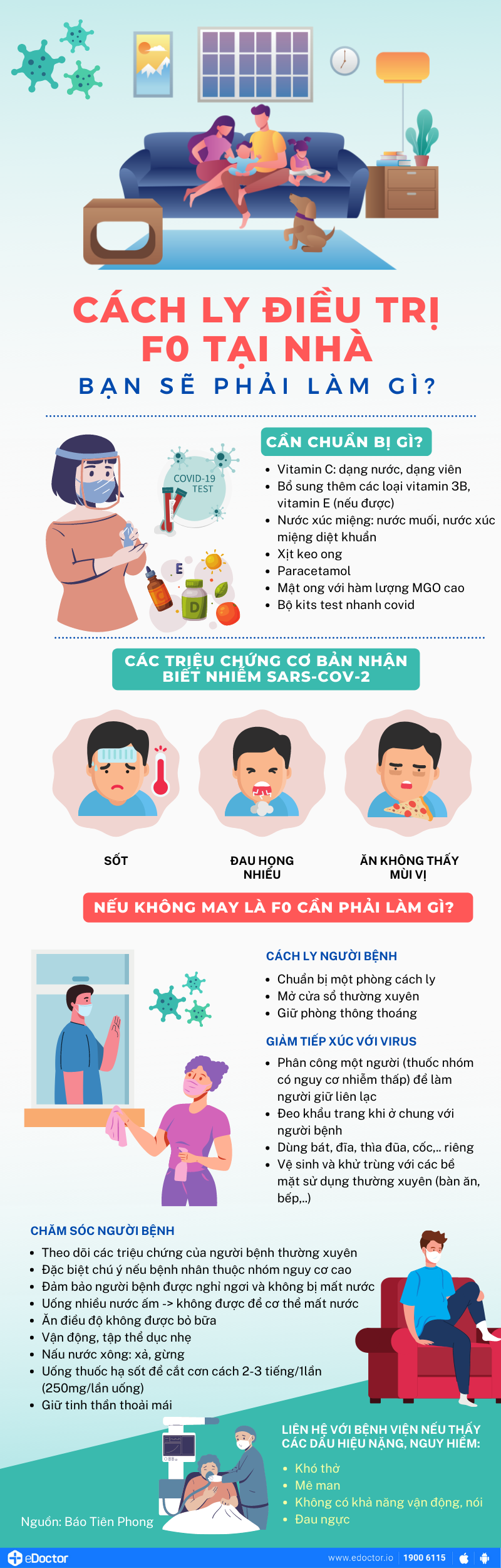 F0 cách ly tại nhà cần làm gì?