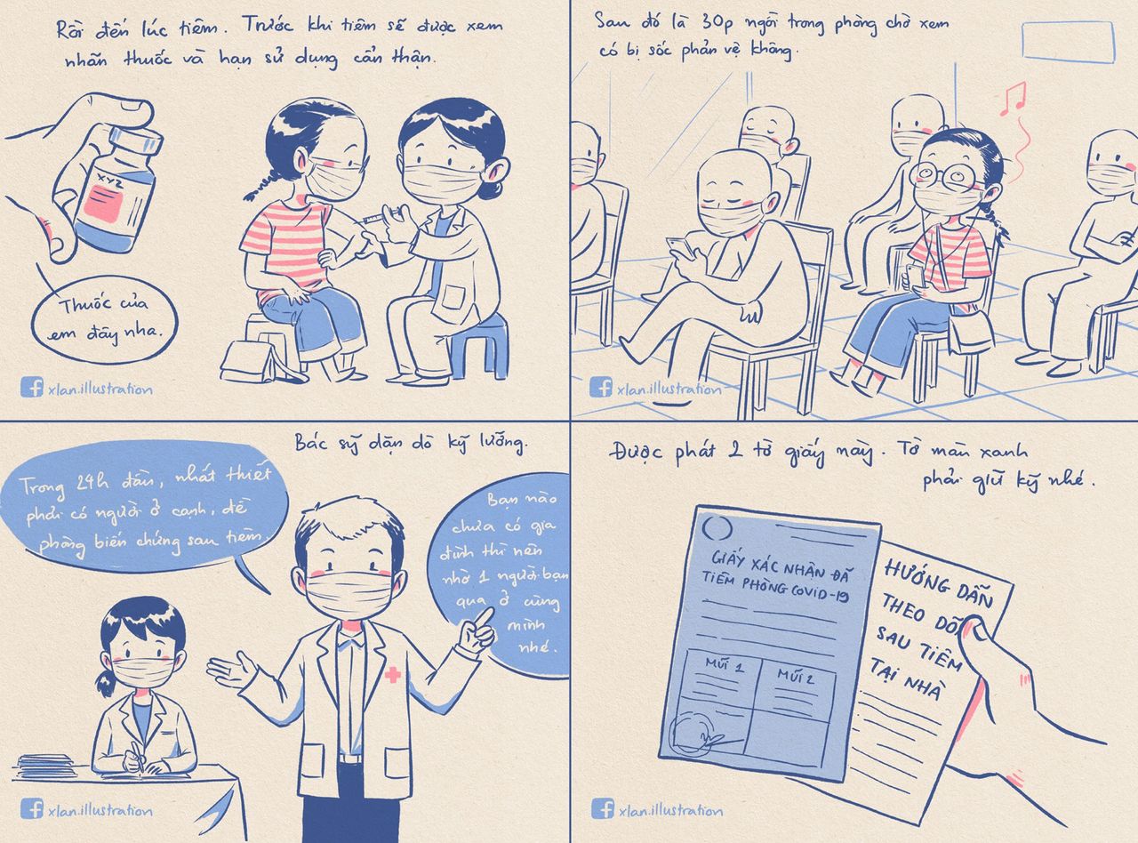Trải nghiệm khi đi tiêm vaccine COVID-19 