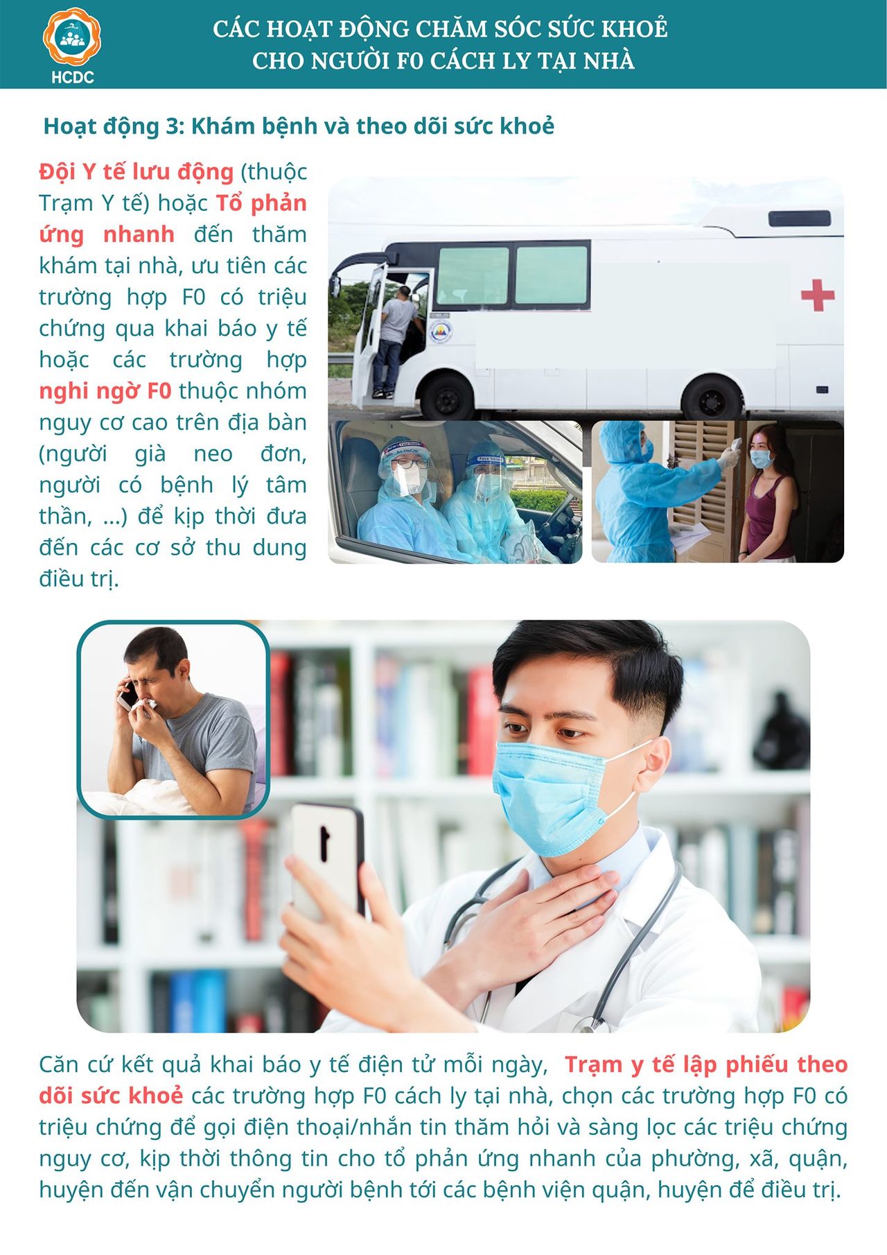 TP.HCM hướng dẫn gói chăm sóc sức khỏe tại nhà cho người mắc COVID-19