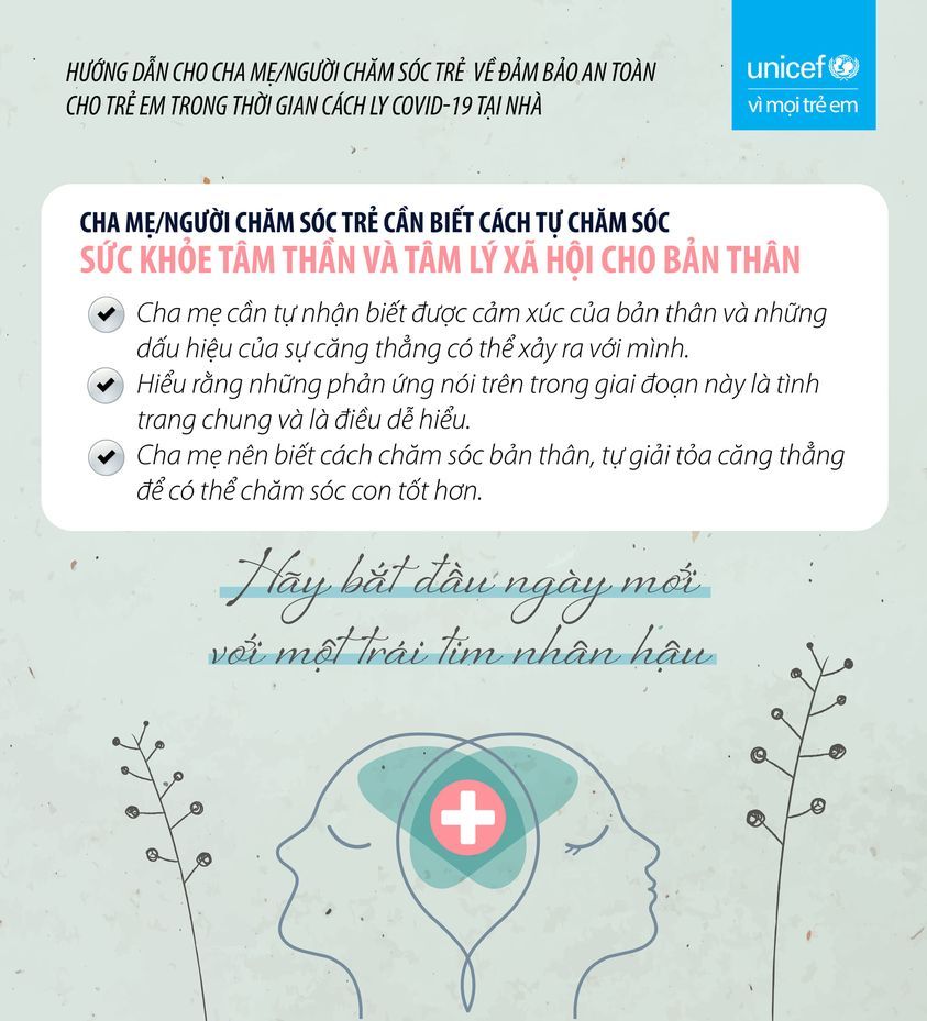 Cách chăm sóc sức khỏe tâm lý xã hội của con bạn trong thời cách ly xã hội tại nhà