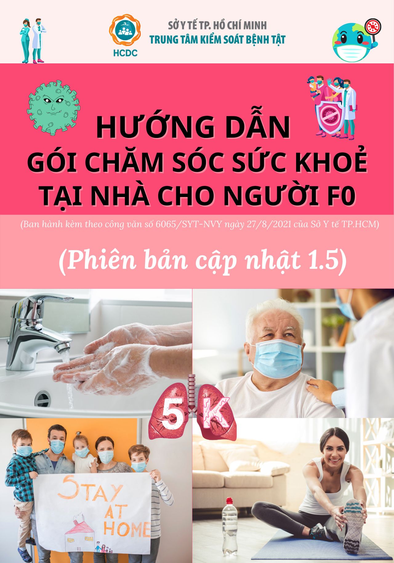 Hướng dẫn gói chăm sóc sức khỏe tại nhà cho người F0 - phiên bản 1.5