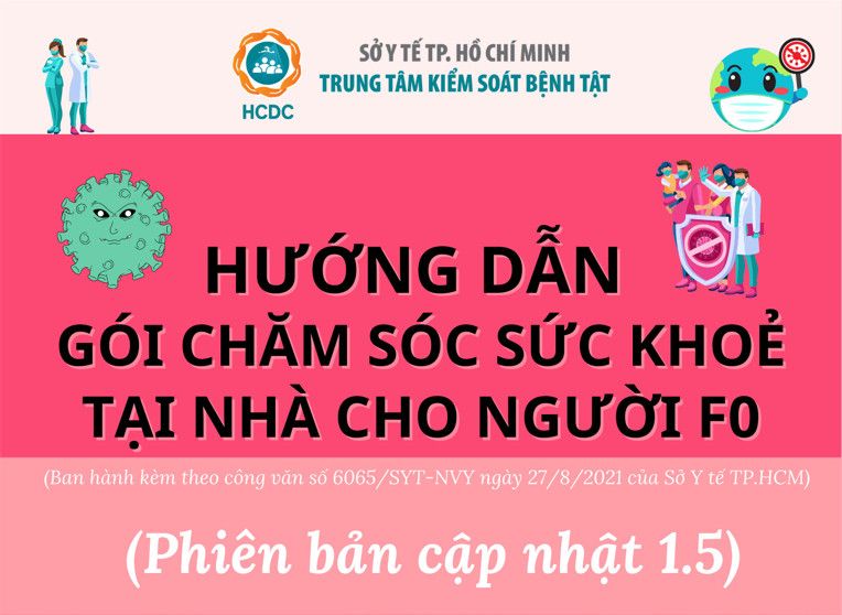 Hướng dẫn gói chăm sóc sức khỏe tại nhà cho người F0 - phiên bản 1.5