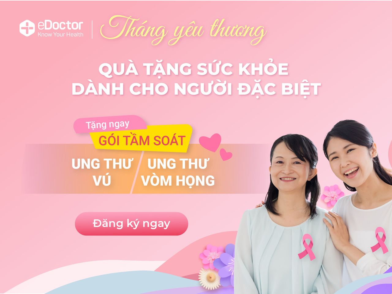 Tháng 3 yêu thương, trao quà sức khỏe liền tay với ưu đãi cực hấp dẫn đến từ eDoctor 