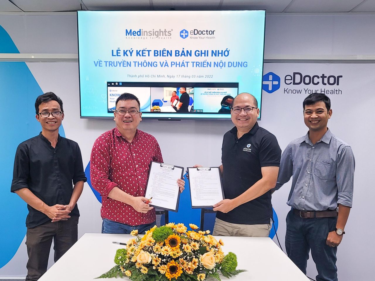 EDOCTOR VÀ MEDINSIGHTS HỢP TÁC TRUYỀN THÔNG VÀ PHÁT TRIỂN NỘI DUNG.