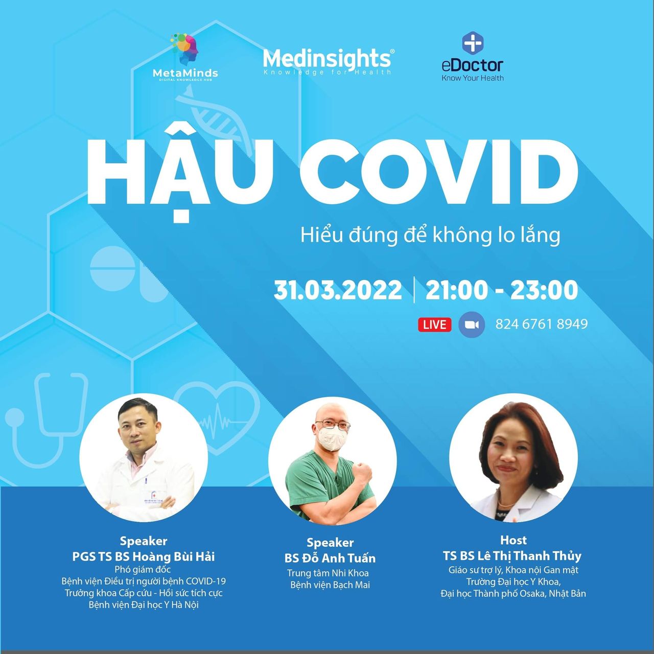 MED TALKS SỐ 1 | HẬU COVID - HIỂU ĐÚNG ĐỂ KHÔNG LO LẮNG