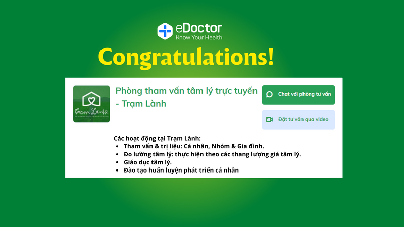 Phòng tham vấn tâm lý trực tuyến - Trạm Lành