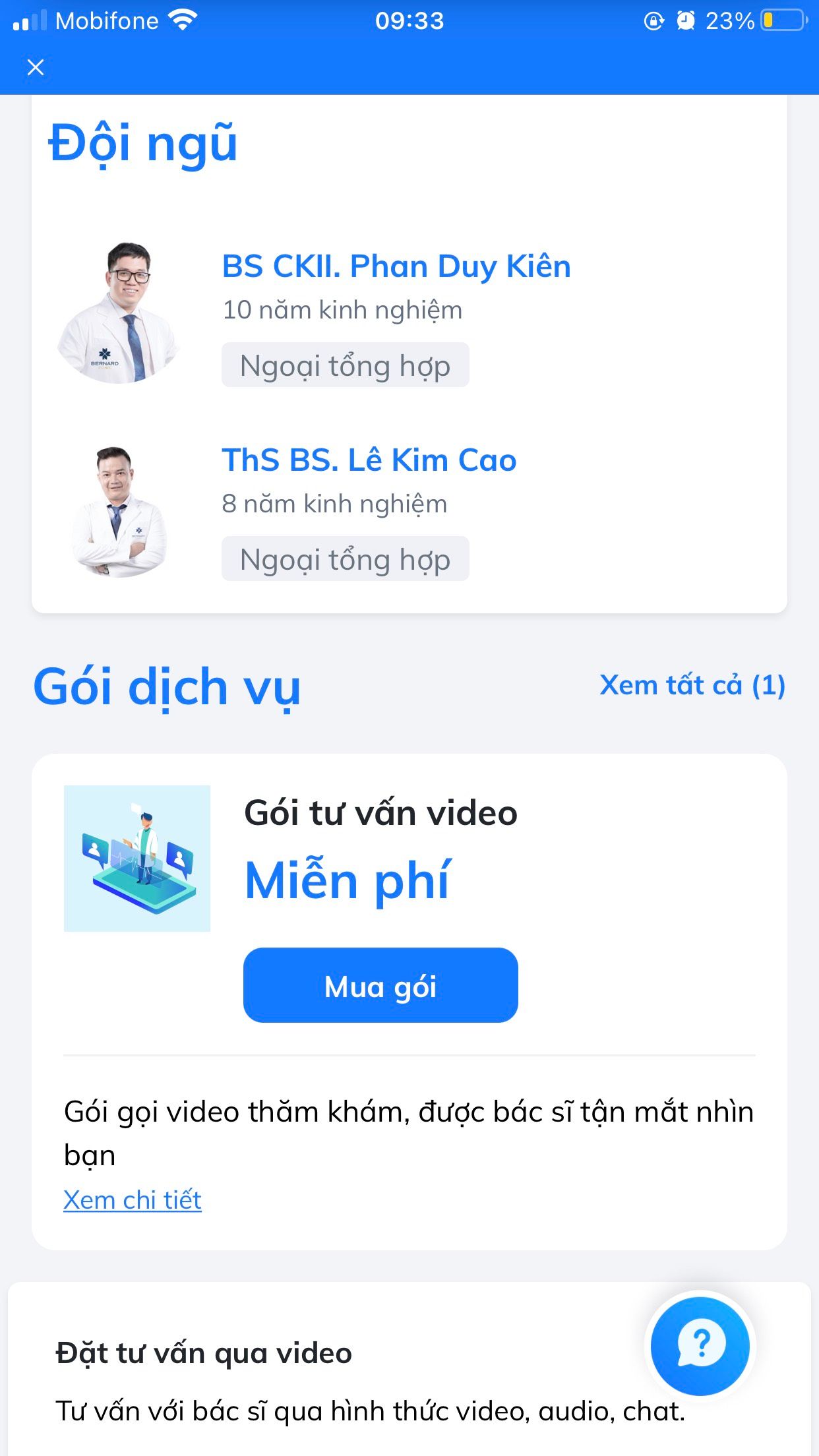 Tư vấn online MIỄN PHÍ cùng TRUNG TÂM Y KHOA CHUYÊN SÂU QUỐC TẾ BERNARD tại ứng dụng eDoctor