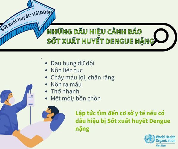6 triệu chứng sốt xuất huyết trở nặng không thể không biết