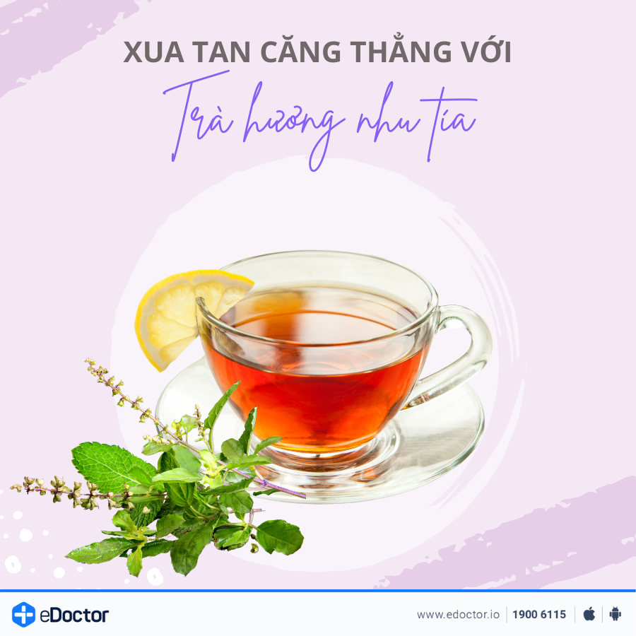 Xua tan căng thẳng với trà hương nhu tía
