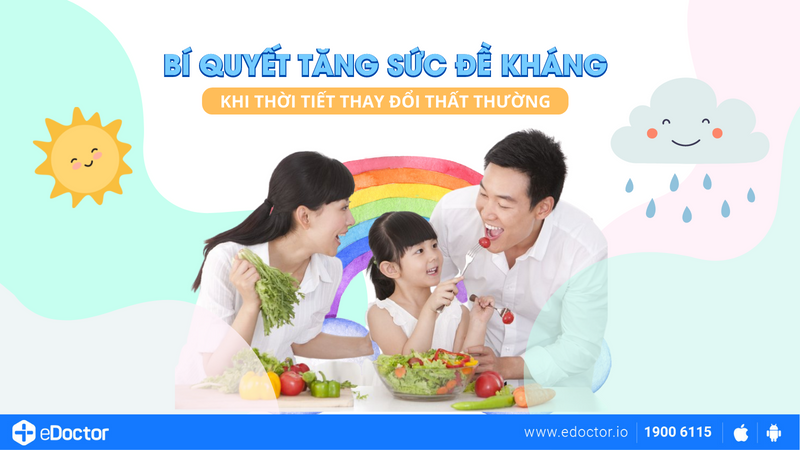 Bí quyết tăng sức đề kháng khi thời tiết thay đổi thất thường