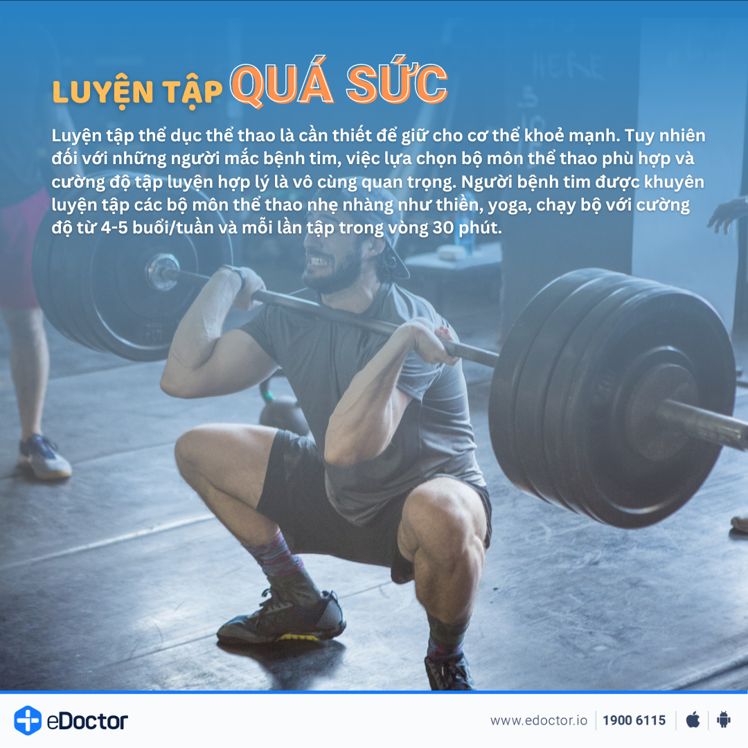 NGƯỜI MẮC B-ỆNH TIM KHÔNG NÊN LÀM GÌ? 